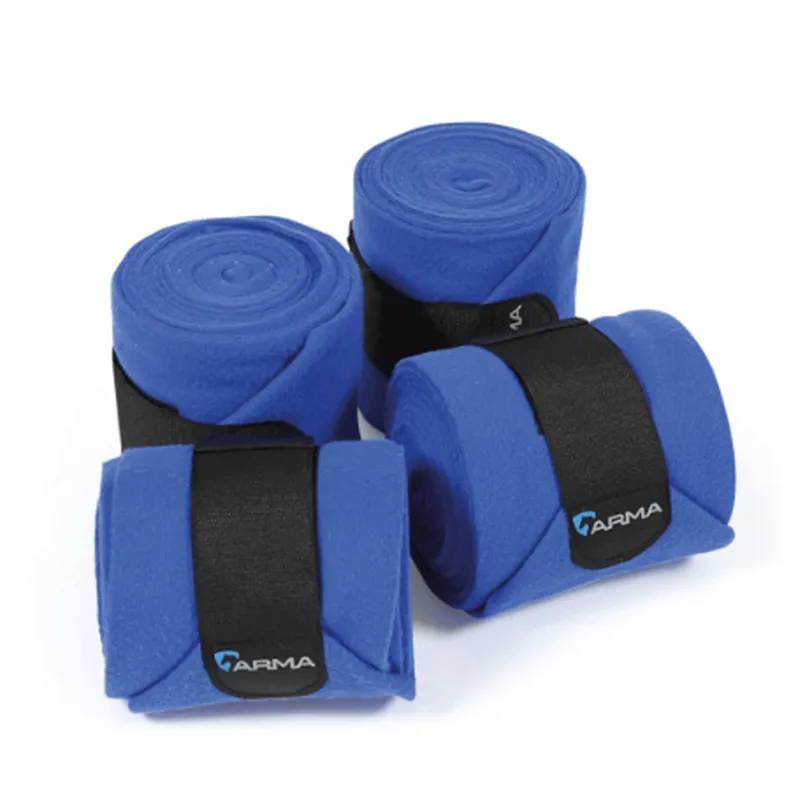Shires Arma Fleece Bandages - Royal Blue